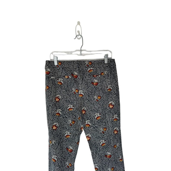 Old Navy Blue White Floral Print Mid-Rise Pixie Skinny‎ Ankle Pants Size 10 - Picture 7 of 12